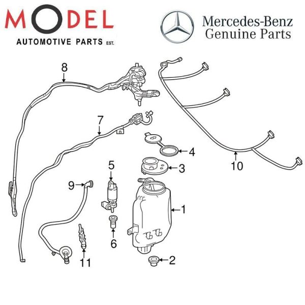 Mercedes-Benz Genuine WIPER TANK 2228690420