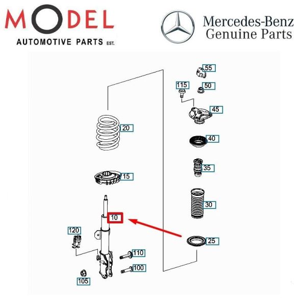 Mercedes-Benz Genuine SUSPENSION STRUT 4473200400